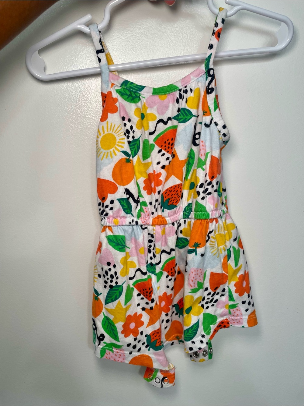 Baby girl Fruit & Floral Print Romper